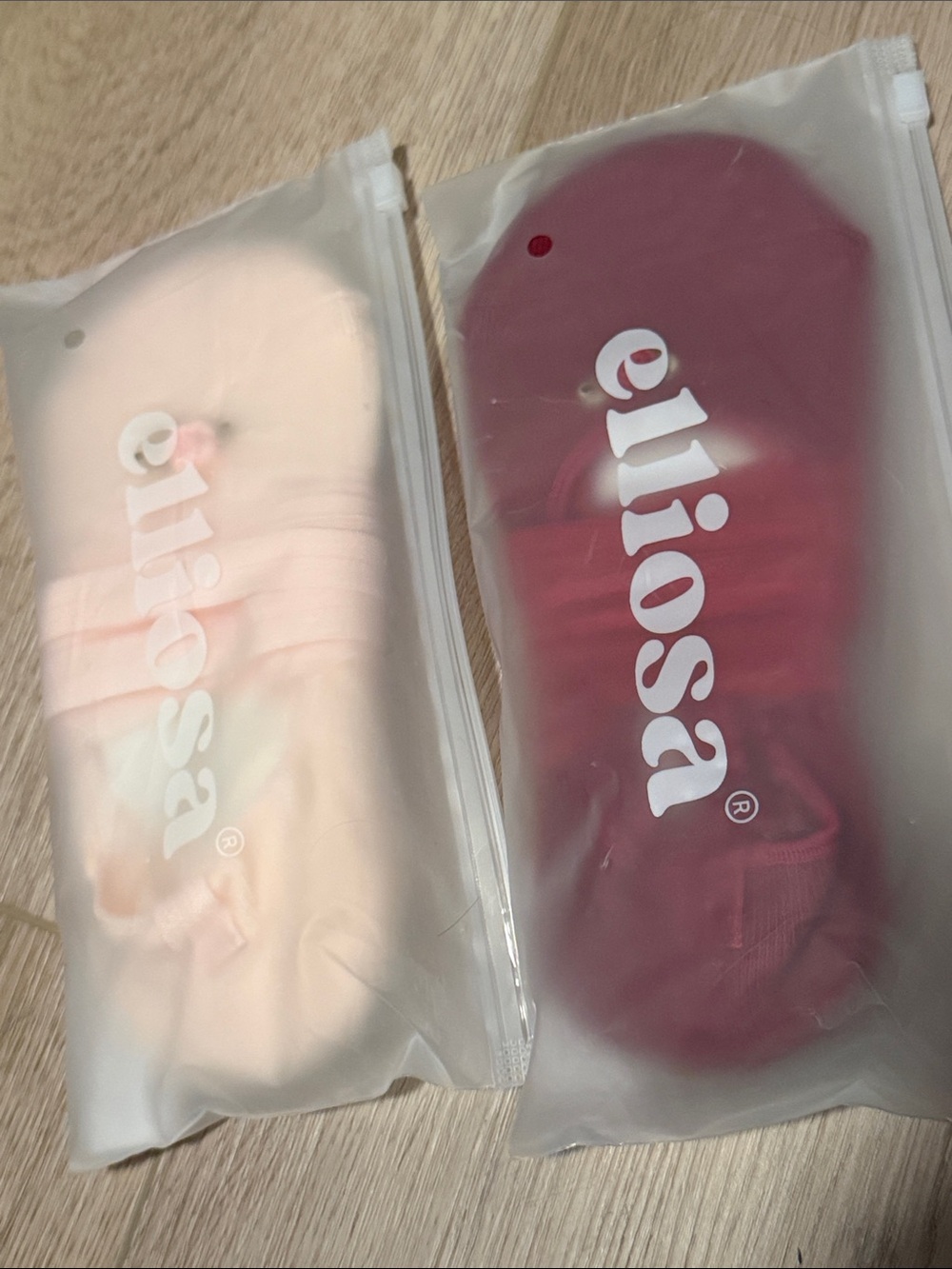 Girls Low-Cut Pilates Sock Duo in Light Pink and Burgundy